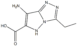 1H-Pyrazolo[5,1-c]-1,2,4-triazole-6-carboxylicacid,7-amino-3-ethyl-(9CI) Structure