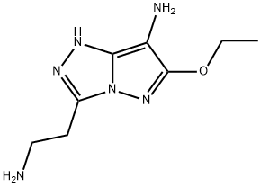 1H-Pyrazolo[5,1-c]-1,2,4-triazole-3-ethanamine,7-amino-6-ethoxy-(9CI) Structure