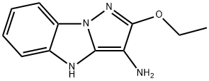 4H-Pyrazolo[1,5-a]benzimidazol-3-amine,2-ethoxy-(9CI) Structure