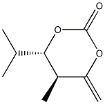 1,3-Dioxan-2-one,5-methyl-4-methylene-6-(1-methylethyl)-,(5R,6R)-rel-(9CI) Structure