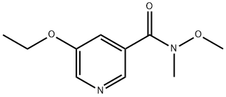 3-피리딘카르복사미드,5-에톡시-N-메톡시-N-메틸-(9CI) 구조식 이미지