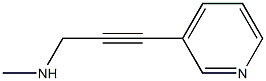 2-Propyn-1-amine,N-methyl-3-(3-pyridinyl)-(9CI) Structure