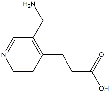 4-Pyridinepropanoicacid,3-(aminomethyl)-(9CI) Structure