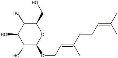 Geranyl b-D-glucoside Structure