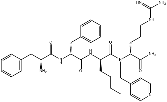 CR665 (H-D-Phe-D-Phe-D-Nle-D-Arg-NH-4-Picolyl) Structure