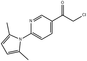 2-chloro-1-(6-(2,5-dimethyl-1H-pyrrol-1-yl)pyridin-3-yl)ethanone 구조식 이미지