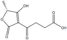 [R,(+)]-2,5-Dihydro-4-hydroxy-5-methyl-γ,2-dioxo-3-furanbutyric acid Structure