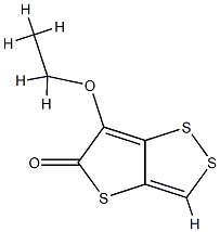 5H-Thieno[3,2-c]-1,2-dithiol-5-one,6-ethoxy-(9CI) Structure