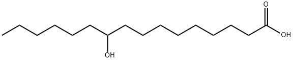 10-Hydroxypalmitic acid 구조식 이미지