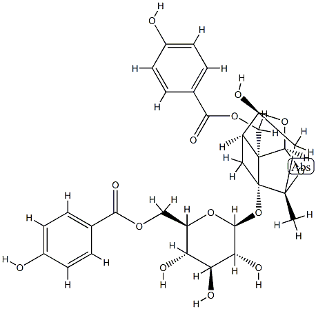 Mudanpioside H 구조식 이미지