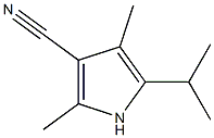 1H-Pyrrole-3-carbonitrile,2,4-dimethyl-5-(1-methylethyl)-(9CI) Structure
