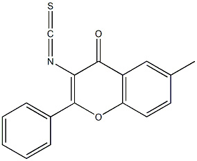 4H-1-Benzopyran-4-one,3-isothiocyanato-6-methyl-2-phenyl-(9CI) 구조식 이미지