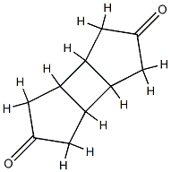 (3aα,3bβ,6aβ,6bα)-Decahydrocyclobuta[1,2:3,4]dicyclopentene-2,5-dione Structure