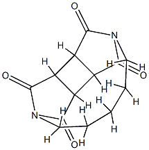 3a,3b,6a,6b-Tetrahydro-2,5-pentanocyclobuta[1,2-c:3,4-c']dipyrrole-1,3,4,6-tetrone Structure