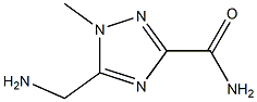 1H-1,2,4-Triazole-3-carboxamide,5-(aminomethyl)-1-methyl-(9CI) Structure