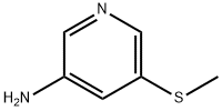 3-피리딘아민,5-(메틸티오)-(9CI) 구조식 이미지