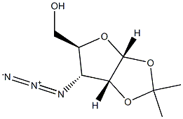 3-아지도-3-데옥시-1,2-O-이소프로필리덴-α-D-리보푸라노스 구조식 이미지