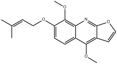 7-Isopentenyloxy-gamma-fagarine 구조식 이미지