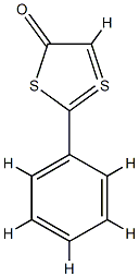 2-페닐-1,3-디티올-1-ium-4-올레이트 구조식 이미지