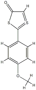 2-(4-Methoxyphenyl)-1,3-dithiol-1-ium-4-olate Structure