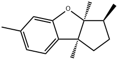 (3S)-2,3,3a,8b-Tetrahydro-3α,3aβ,6,8bβ-tetramethyl-1H-cyclopenta[b]benzofuran Structure