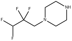 1-(2,2,3,3-tetrafluoropropyl)piperazine Structure
