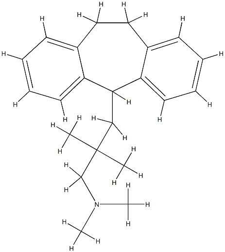 10,11-Dihydro-N,N,β,β-tetramethyl-5H-dibenzo[a,d]cycloheptene-5-(1-propanamine) Structure