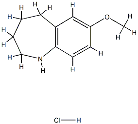 7-methoxy-2,3,4,5-tetrahydro-1H-1-benzazepine:hydrochloride Structure