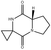 Spiro[cyclopropane-1,3(4H)-pyrrolo[1,2-a]pyrazine]-1,4(2H)-dione, tetrahydro-, (8aS)- (9CI) Structure