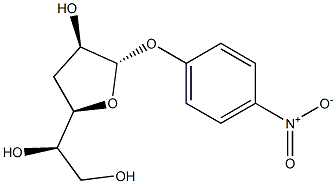 p-Nitrophenyl 3-deoxy-β-D-xylo-hexofuranoside Structure
