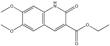 ethyl 1,2-dihydro-6,7-dimethoxy-2-oxoquinoline-3-carboxylate Structure