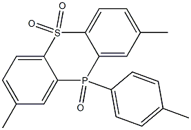 2,8-디메틸-10-p-톨릴-10H-페노티아포스핀5,5,10-삼산화물 구조식 이미지