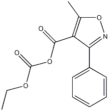 Carbonic acid, monoanhydride with 5-methyl-3-phenyl-4-isoxazolecarboxylic acid, ethyl ester (8CI) Structure
