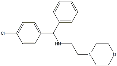 4-[2-[(4-Chloro-α-phenylbenzyl)amino]ethyl]morpholine Structure