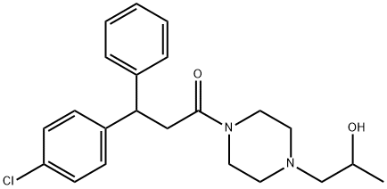 4-[3-(p-Chlorophenyl)-3-phenylpropionyl]-α-methyl-1-piperazineethanol Structure