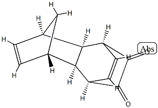 1,4-Ethano-5,8-methanonaphthalene-10,11-dione, 1,4,4a,5,8,8a-hexahydro-, (1R,4S,4aR,5R,8S,8aS)-rel- (9CI) 구조식 이미지