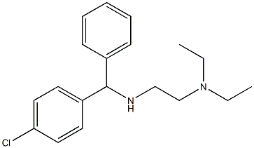 N'-[α-(p-Chlorophenyl)benzyl]-N,N-diethylethylenediamine Structure