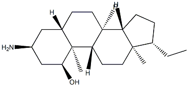3α-Amino-5α-pregnan-1α-ol Structure