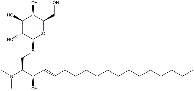 N,N-디메틸-D-갈락토실-1-1'-D-에리스로-스핑고신 구조식 이미지