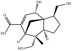 (3S)-2,3,4,7,8,8aβ-Hexahydro-4β-hydroxy-3,8β-bis(hydroxymethyl)-8-methyl-1H-3aα,7α-methanoazulene-6-carboxylic acid 구조식 이미지