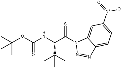 Boc-Thiono-t-Leu-1-(6-nitro)benzotriazolide Structure