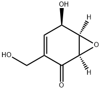 (1R,6R)-5β-Hydroxy-3-(hydroxymethyl)-7-oxabicyclo[4.1.0]hept-3-en-2-one 구조식 이미지