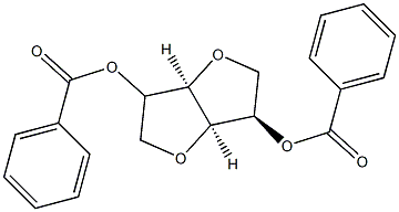 2-O,5-O-Dibenzoyl-1,4:3,6-dianhydro-D-mannitol Structure