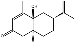 (4aS)-4a,5,6,7,8,8a-Hexahydro-4aβ-hydroxy-6α-isopropenyl-4,8aα-dimethylnaphthalene-2(1H)-one Structure