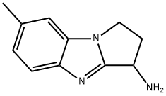 1H-Pyrrolo[1,2-a]benzimidazol-3-amine,2,3-dihydro-7-methyl-(9CI) 구조식 이미지