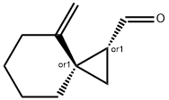 스피로[2.5]옥탄-1-카복스알데히드,4-메틸렌-,(1R,3R)-rel-(9CI) 구조식 이미지
