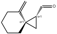 스피로[2.5]옥탄-1-카복스알데히드,4-메틸렌-,(1R,3S)-rel-(9CI) 구조식 이미지