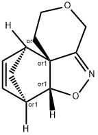 7,10-Methano-4H,10H-pyrano[3,4-c][1,2]benzisoxazole,1,2,6a,7-tetrahydro-,(6aR,7R,10S,10aR)-rel-(9CI) Structure