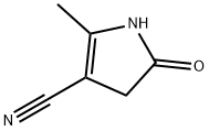 1H-Pyrrole-3-carbonitrile,4,5-dihydro-2-methyl-5-oxo-(9CI) 구조식 이미지