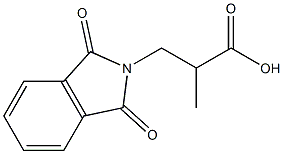 1,3-Dihydro-α-methyl-1,3-dioxo-2H-isoindole-2-propanoic acid 구조식 이미지